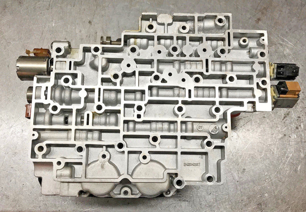 GOOD USED 4L80E, VALVE BODY, 4 SOLENOID, CAST # 24204267, 2004-UP,