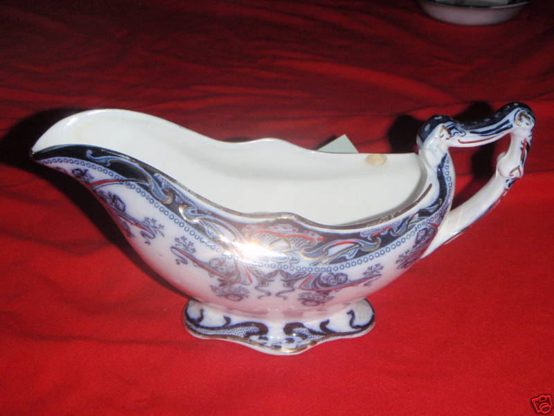 Royal Staffordshire Blue IRIS Gravy Boat