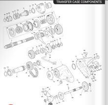 Load image into Gallery viewer, Magna MP3023LD Code NQH Transfer Case Rebuild Kit w/ Bearings Gasket Seal Chain