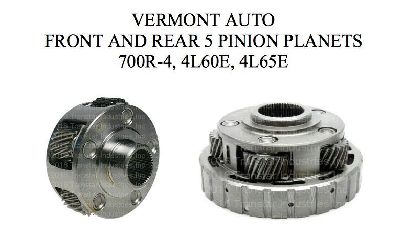 5 Pinion Rear + Front Transmission Planets 4L60E 700R4  Upgrade Up to 2000